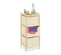 Relaxdays Étagère de salle de bain avec 3 paniers
