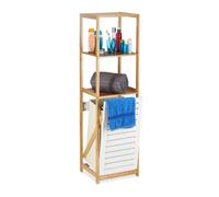 Relaxdays Étagère salle de bain panier à linge
