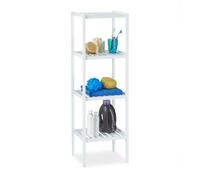 Relaxdays Etagère de salle de bain bambou 4 étages