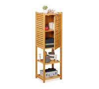 Relaxdays Étagère de salle de bain en bambou porte