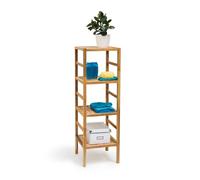Relaxdays Étagère de salle de bain Rangement noyer