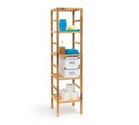 Relaxdays Étagère de salle de bain Rangement noyer