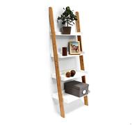 Relaxdays Étagère échelle escalier BAMBOO bambou