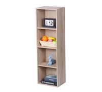Relaxdays Étagère en chêne, étagère Cube Ouverte pour Salon