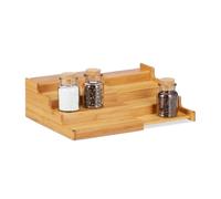 Relaxdays Étagère Épices Bambou 4Étages Extensible