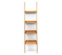 Relaxdays Étagère échelle en bambou 4 niveaux 44 x 37 x 176 cm