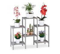 Relaxdays Etagère grise en bois