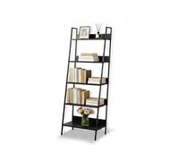 Relaxdays Étagère, modèle échelle 5 Niveaux pour Plantes, Livres & déco, H x L x P : 170 x 60 x 30 cm, Noir