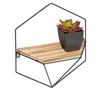 Relaxdays Étagère murale de forme hexagonale