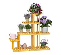 relaxdays Étagère à fleurs XL en bois avec 5 étages