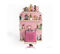 Relaxdays Étagère Tonies, magnétique, pour Toniebox et 32 Figurines Tonies, Maison, H x L x P : 43 x 28 x 17 cm, Rose