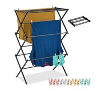 Relaxdays Étendoir à linge pliable