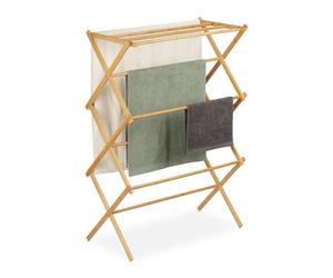Relaxdays Étendoir accordéon en bambou extensible
