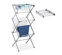 Relaxdays Séchoir à linge pliable et extensible
