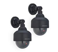 Relaxdays Lot de 2 caméras factices noires