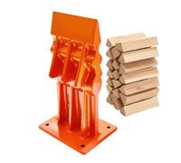 Relaxdays fendeur à Bois Manuel, Acier, H x L x P : 18 x 10 x 8 cm, Orange | Fendeur de bois pour bûches, fendeur de bois de chauffage