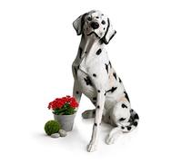 Relaxdays Figurine Chien Dalmatien, résine et Fibre de Verre, 83x39x52 cm, résistante intempéries, Jardin & terrasse