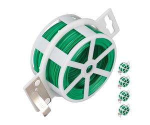 Relaxdays Fil de jardin vert 50 m jeu de 5