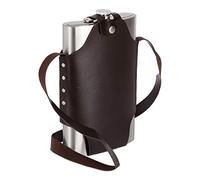 Relaxdays Flasque XXL, flacon de hanche, en acier inoxydable, à accrocher au cou, 1,8 l volume, plaisir, argentée