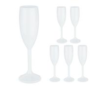 Relaxdays Flûte à champagne en lot de 6
