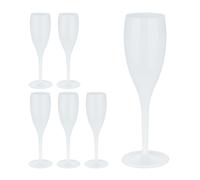 Relaxdays Flûte à champagne en lot de 6