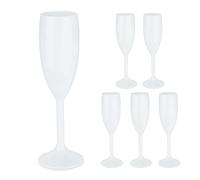 Relaxdays Flûte à champagne en lot de 6
