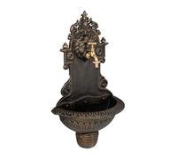 Relaxdays Fontaine extérieure pour Le Jardin, Robinet, bac, Design Rustique, H x L x P : 61 x 35 x 18 cm, Bronze