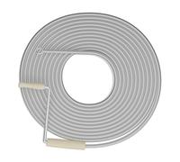 Relaxdays Furet déboucheur de canalisation, 10 mètres, pour Douche, évier, WC, Acier, Spirale Nettoyage, argenté