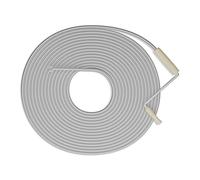 Relaxdays Furet déboucheur de canalisation, 15 mètres, pour Douche, évier, WC, Acier, Spirale Nettoyage, argenté