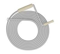 Relaxdays Furet déboucheur de canalisation, 5 mètres, pour Douche, évier, WC, Acier, Spirale Nettoyage, argenté