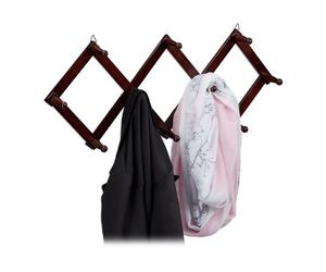 Relaxdays Garde-robe murale en lot de 2 marron