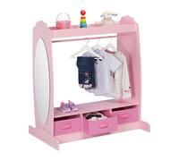 Relaxdays Garde-robe pour enfant avec miroir