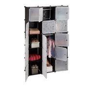 Relaxdays Garde-robe système modulable 11 cubes