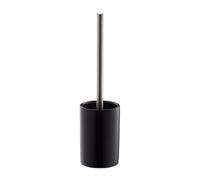 Relaxdays Garnitur Keramik, WC-Bürstenhalter mit Toilettenbürste, Wechselbürstenkopf, freistehend, 36 cm, Schwarz Porte Brosse céramique, Plastique, Noir, 36 x 9,5 cm