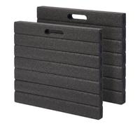 Relaxdays, genouillères de Jardin, Lot de 2, en PE, rembourrées pour Le Jardinage, Noir