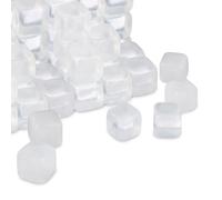 Relaxdays Glaçons réutilisables XXL, Lot de 24, Plastique, rafraîchir des Boissons, fêtes, Anniversaires, Transparent