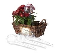 Relaxdays Globes d’arrosage lot de 8 transparent