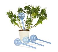 Relaxdays Globes d’arrosage lot de 80 bleu