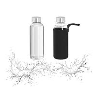 Relaxdays Gourde en verre de 360 ml