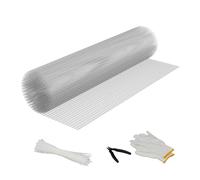 Relaxdays Grillage à Lapins ou Poules, en Acier recouvert de Zinc, Mailles 12,7 x 12,7 mm, 1 x 20 m, argenté