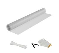 Relaxdays Grillage à Lapins ou Poules, en Acier recouvert de Zinc, Mailles 6,3 x 6,3 mm, 2,1 x 1,1 m, argenté