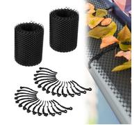 Relaxdays Lot de 2 grilles de gouttières 6 m