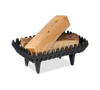 Relaxdays Grille porte-bûches sur pieds