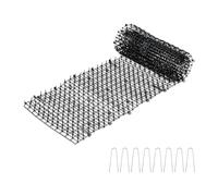 Relaxdays Grille Stop Chats et fouines, 8 piquets de Fixation, pour Vos trésors Verts, L x P : 200 x 30 cm, Noire