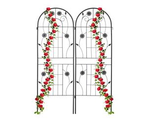 Relaxdays Grille tuteur plante lot de 2, 150 cm