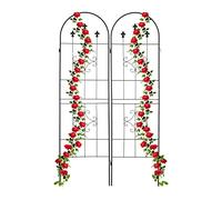 Relaxdays Lot de 2 Grilles tuteur plante noir