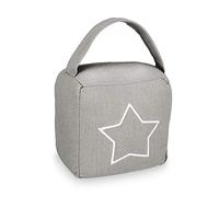 Relaxdays Butoir de porte Sac étoile – Polyester, souple, avec poignée, 800 g