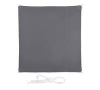 Relaxdays Voile d'ombrage carré gris