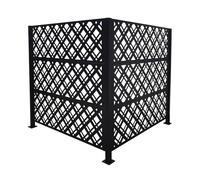 Relaxdays Cache-poubelles, h. 120 cm
