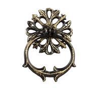 Relaxdays Heurtoir de Porte Antique, Anneau de Frappe pour Porte, Rustique, Fonte de Fer, 13 x 9,5 x 2 cm, Bronze